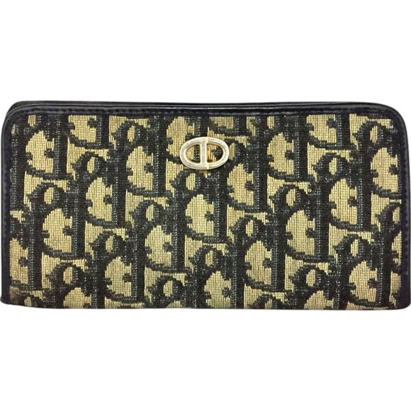 202164BU (L1) Christian Dior Wallet Long Brown PVC - Picture 1 of 9